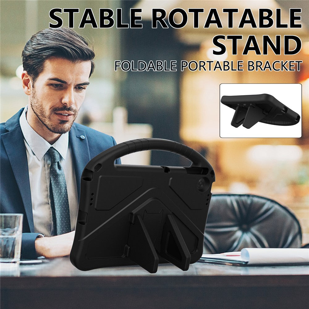 For Lenovo Tab TB311FU Case EVA Tablet Cover with Handle Kickstand Children Friendly - Black