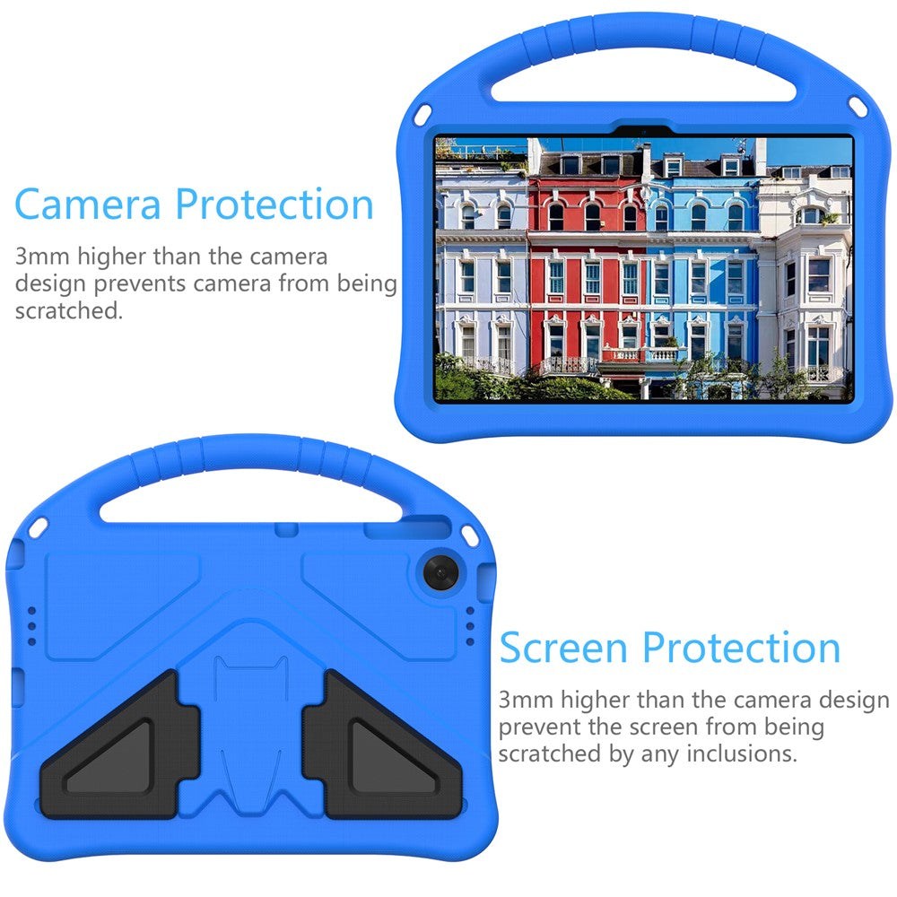 For Lenovo Tab TB311FU Case EVA Tablet Cover with Handle Kickstand Children Friendly - Blue