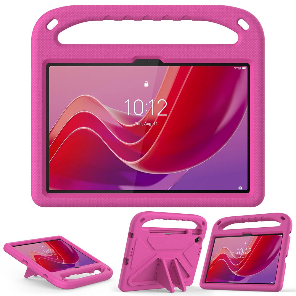 For Lenovo Tab TB311FU Case Hand Grip Kickstand Tablet EVA Cover - Rose