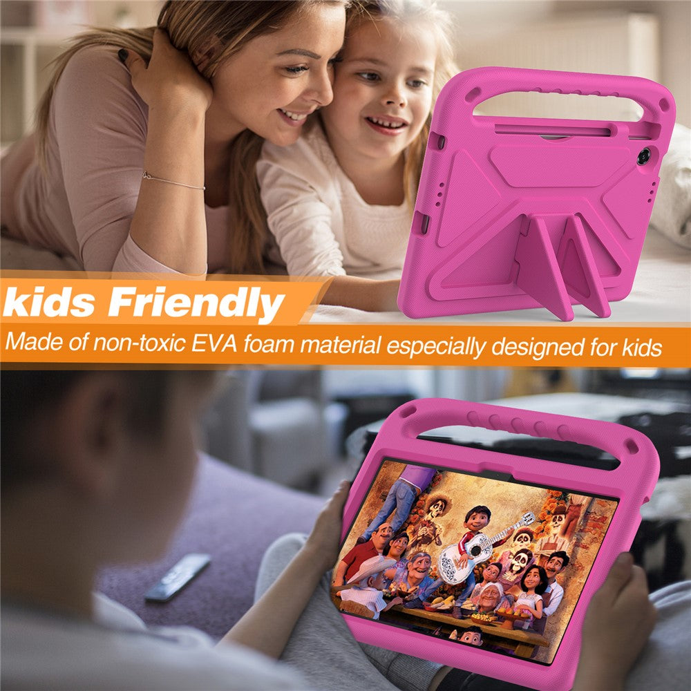 For Lenovo Tab TB311FU Case Hand Grip Kickstand Tablet EVA Cover - Rose