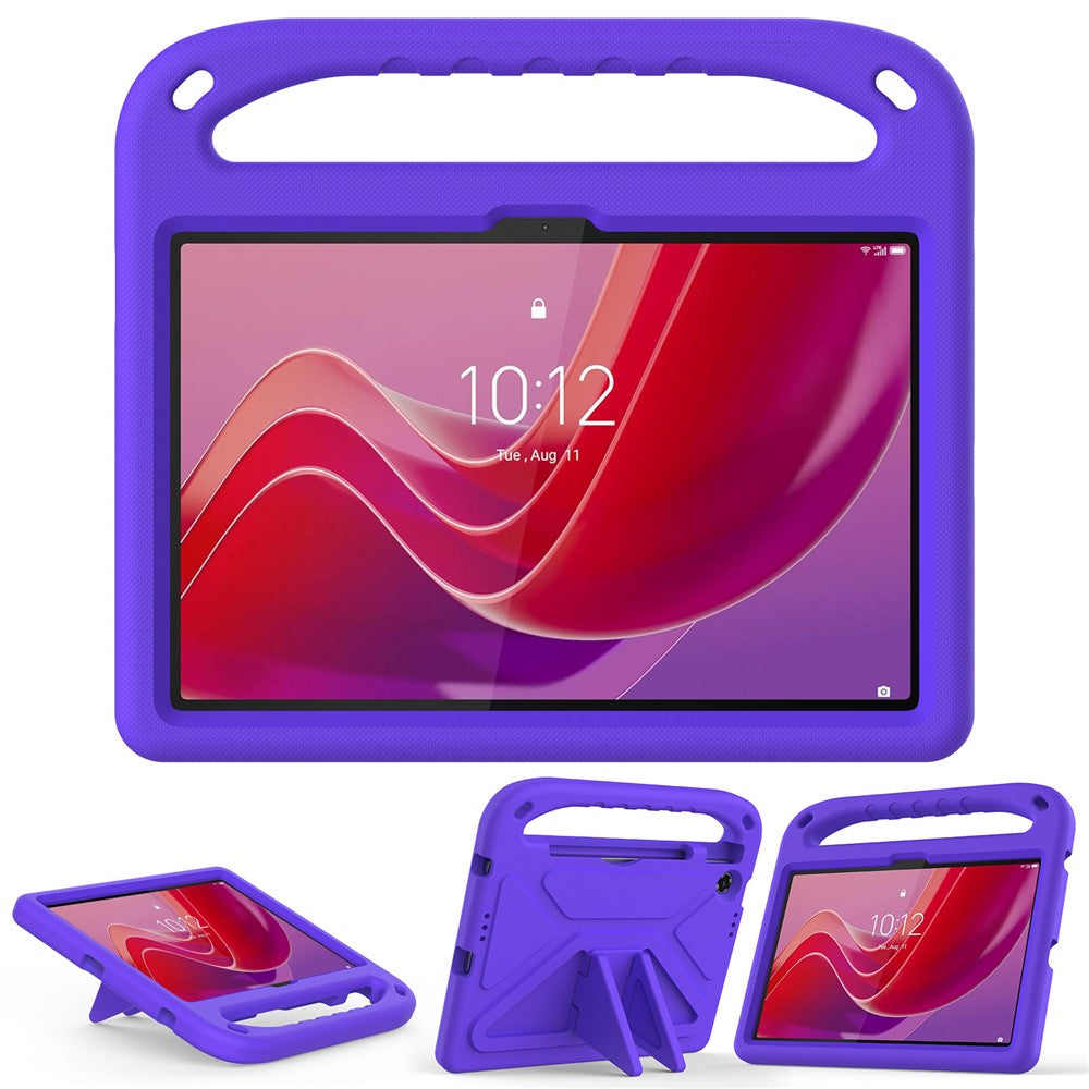 For Lenovo Tab TB311FU Case Hand Grip Kickstand Tablet EVA Cover - Purple