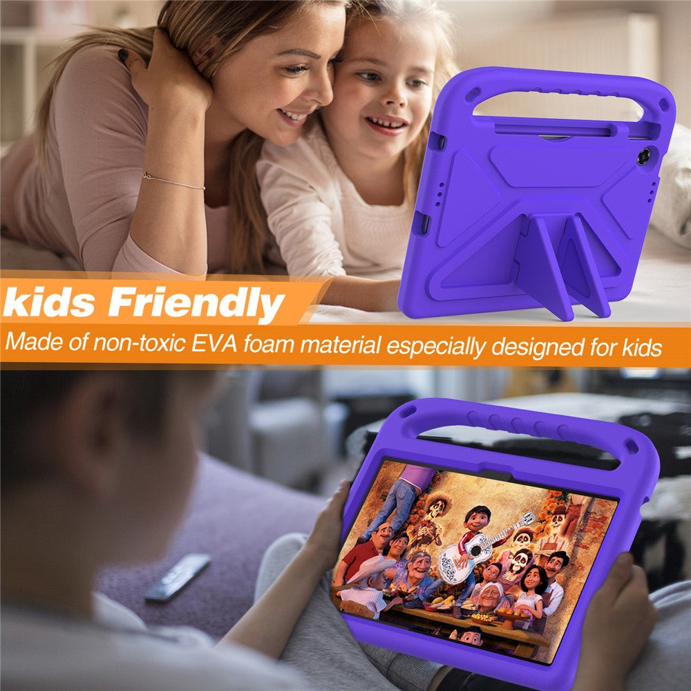 For Lenovo Tab TB311FU Case Hand Grip Kickstand Tablet EVA Cover - Purple