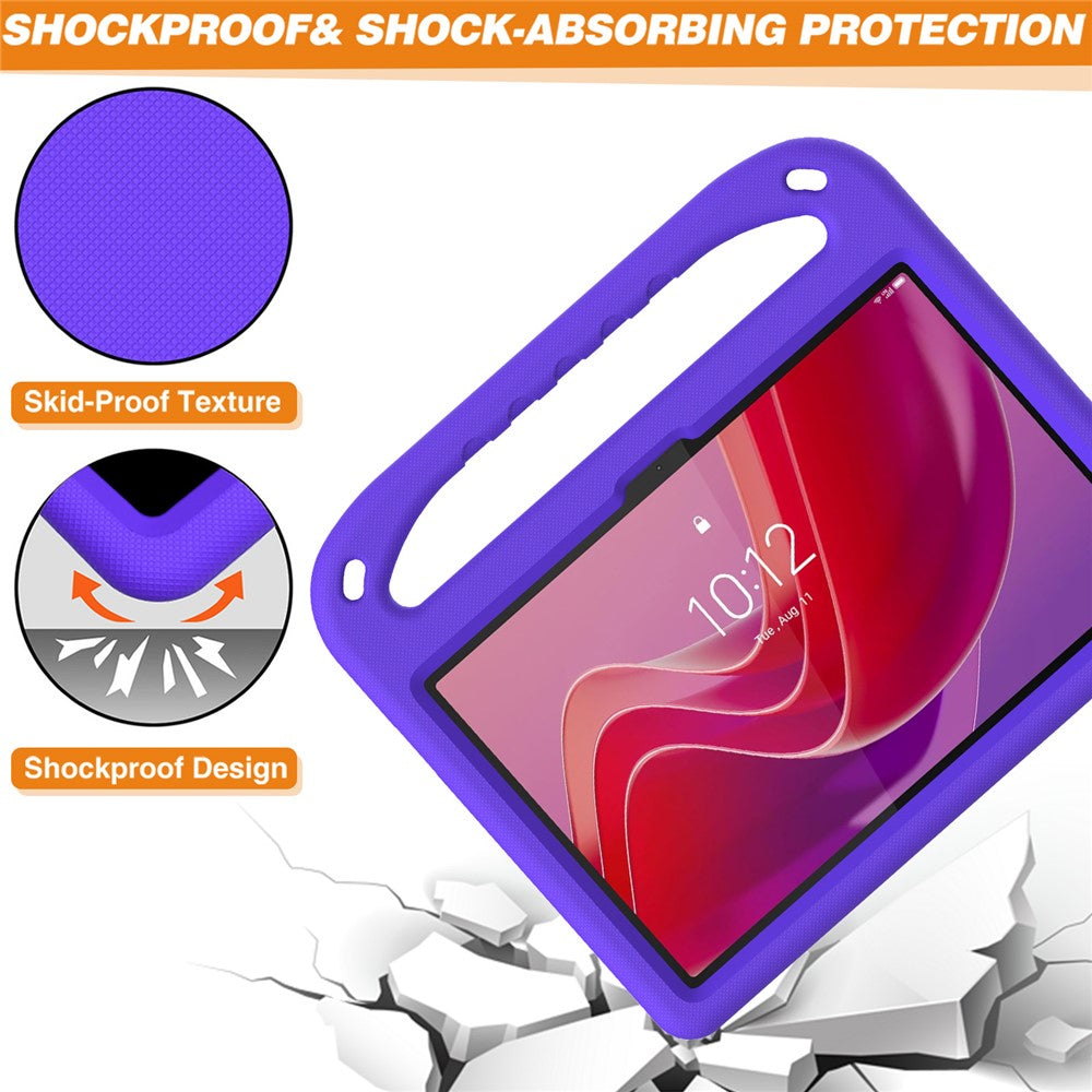For Lenovo Tab TB311FU Case Hand Grip Kickstand Tablet EVA Cover - Purple
