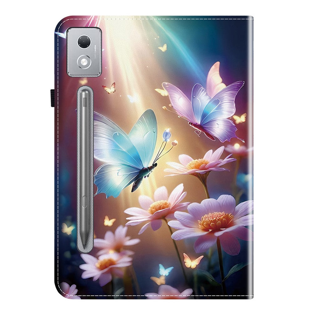 Leather Case For Lenovo Idea Tab Pro  /  Tab P12 Pro 12.7 2025  /  Xiaoxin Pad Pro 12.7 (2025) Pattern Printed Stand Tablet Cover - Butterfly Floral