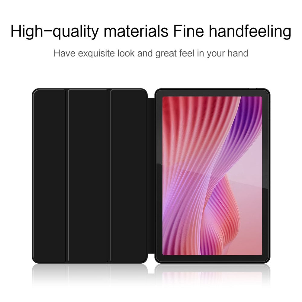 For Lenovo Tab 10.1 (2025) Case PU Leather TPU Back Trifold Stand Tablet Cover