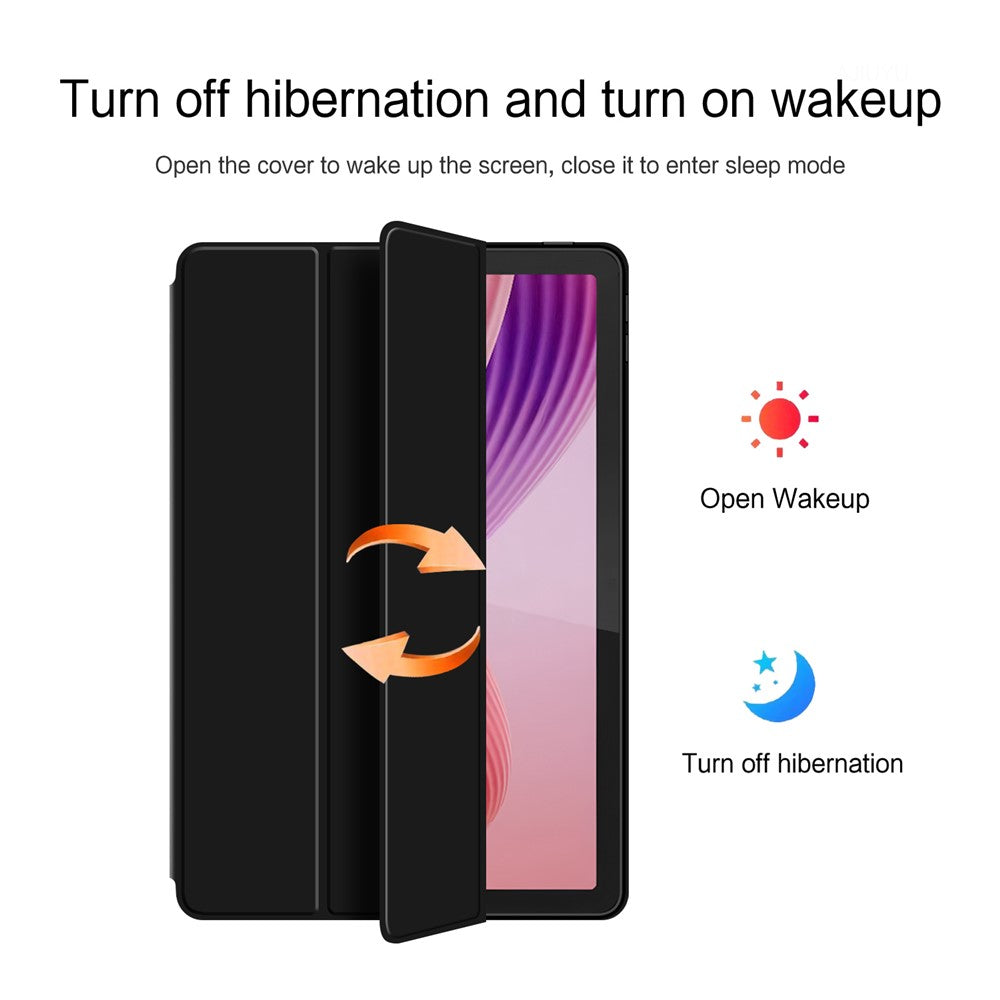 For Lenovo Tab 10.1 (2025) Case PU Leather TPU Back Trifold Stand Tablet Cover