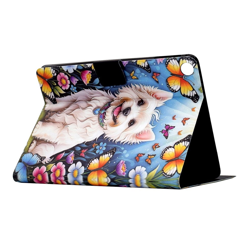 Stand Case for Lenovo Tab M10 Plus (3rd Gen) Pattern Printing Tablet Leather Cover with Auto Wake / Sleep - Dog