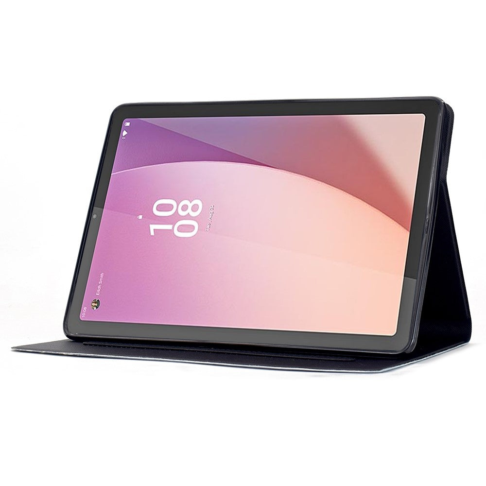 For Lenovo Tab M9 TB-310FU Stand Case Pattern Printing Tablet Leather Cover with Auto Wake / Sleep - Nebula