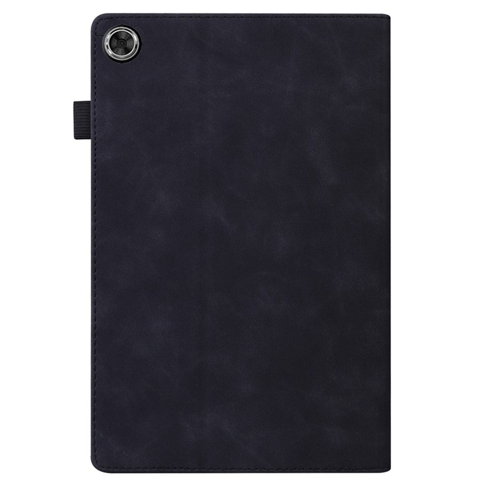 For Lenovo Tab K10C / Tab E10C Case PU Leather Protective Folio Tablet Cover with Card Holder - Black