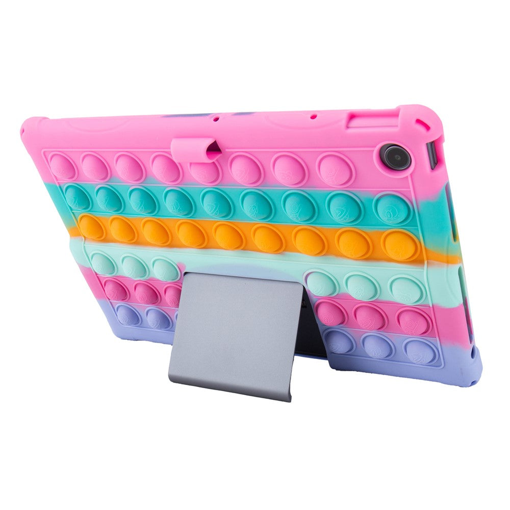 For Lenovo Xiaoxin Pad Studio 11.5 inch / Tab Plus TB-351FU Case Kickstand Push Bubble Tablet Cover - Colorful Rose