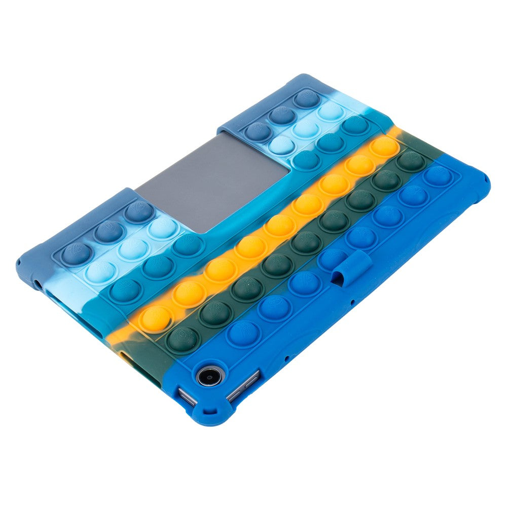 For Lenovo Xiaoxin Pad Studio 11.5 inch / Tab Plus TB-351FU Case Kickstand Push Bubble Tablet Cover - Colorful Dark Blue