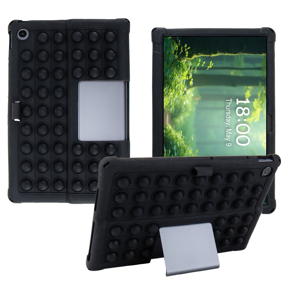 For Lenovo Xiaoxin Pad Studio 11.5 inch / Tab Plus TB-351FU Case Kickstand Push Bubble Tablet Cover - Black
