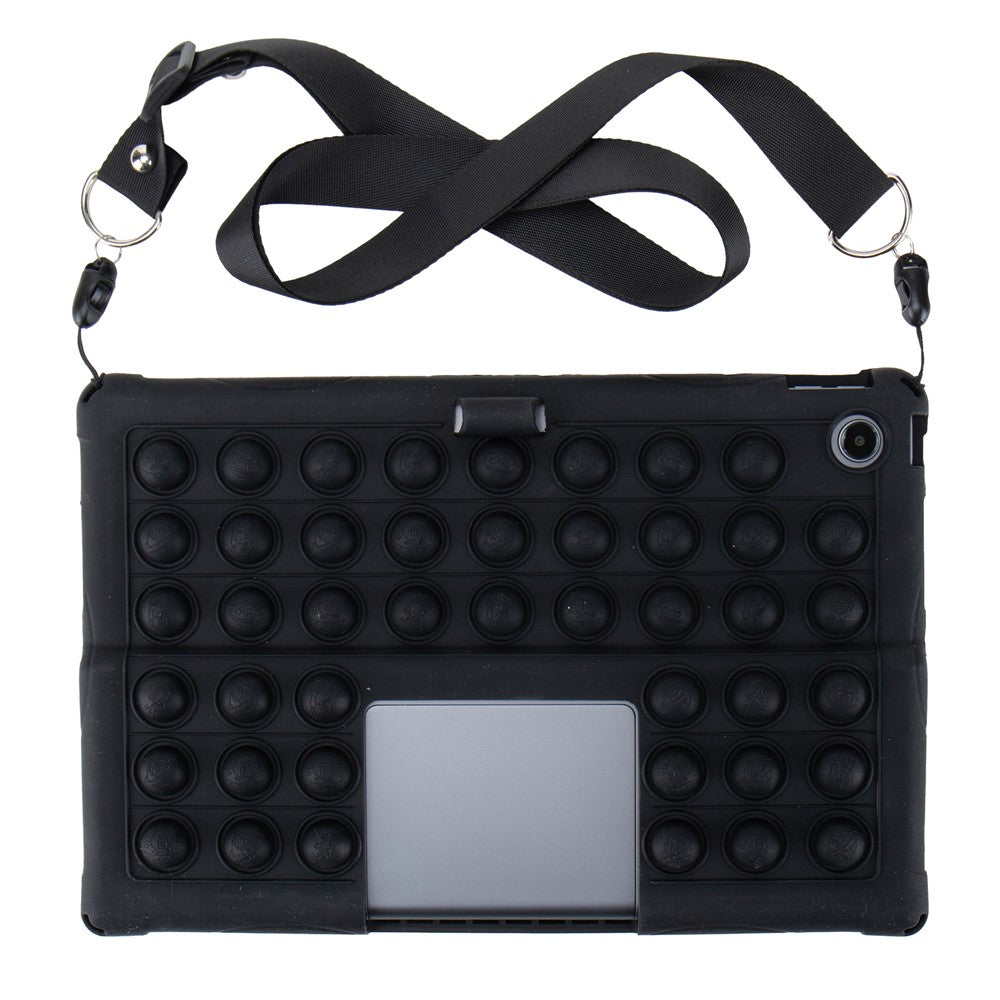 For Lenovo Xiaoxin Pad Studio 11.5 inch / Tab Plus TB-351FU Case Kickstand Push Bubble Tablet Cover - Black