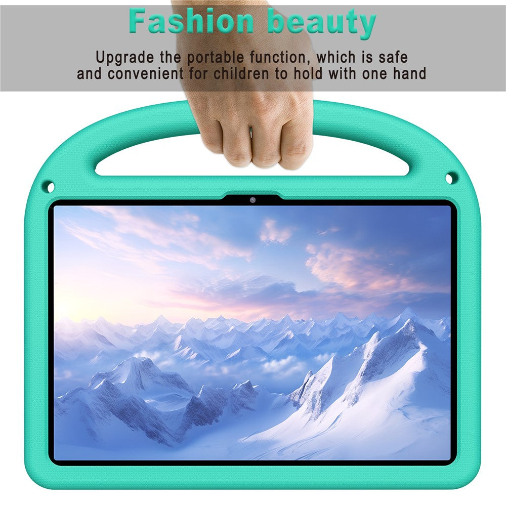 For Lenovo Tab 10.1 (2025) TB-311XU / Tab TB311FU Kickstand Case EVA + PC Tablet Protection Cover with Shoulder Strap - Green