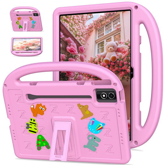 Kickstand EVA + PC Tablet Case with Shoulder Strap For Lenovo Tab P12  /  Xiaoxin Pad Pro 12.7 (2025)  /  Xiaoxin Pad Plus 12.7  /  Yoga Pad Pro - Pink