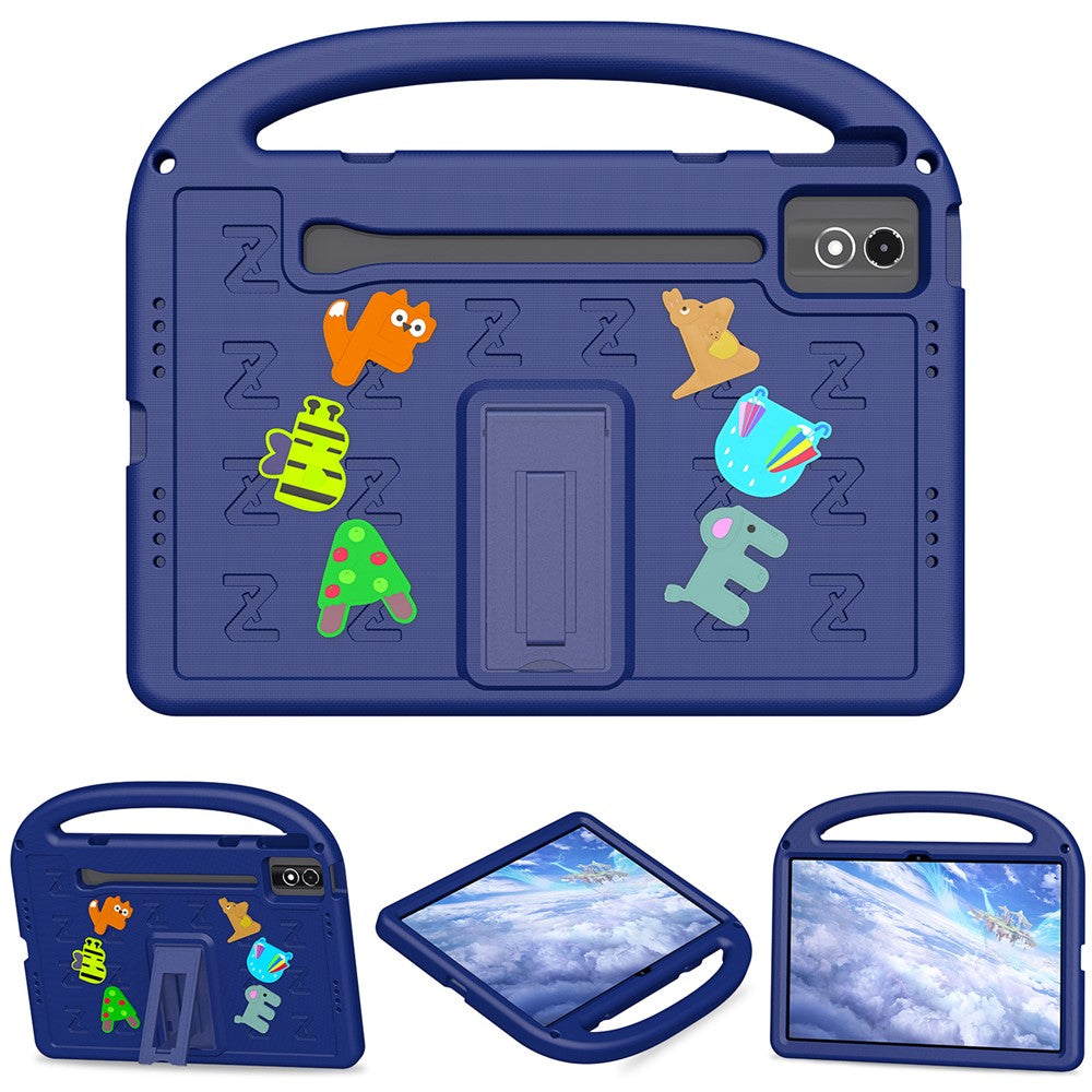 Kickstand EVA + PC Tablet Case with Shoulder Strap For Lenovo Tab P12  /  Xiaoxin Pad Pro 12.7 (2025)  /  Xiaoxin Pad Plus 12.7  /  Yoga Pad Pro - Navy Blue