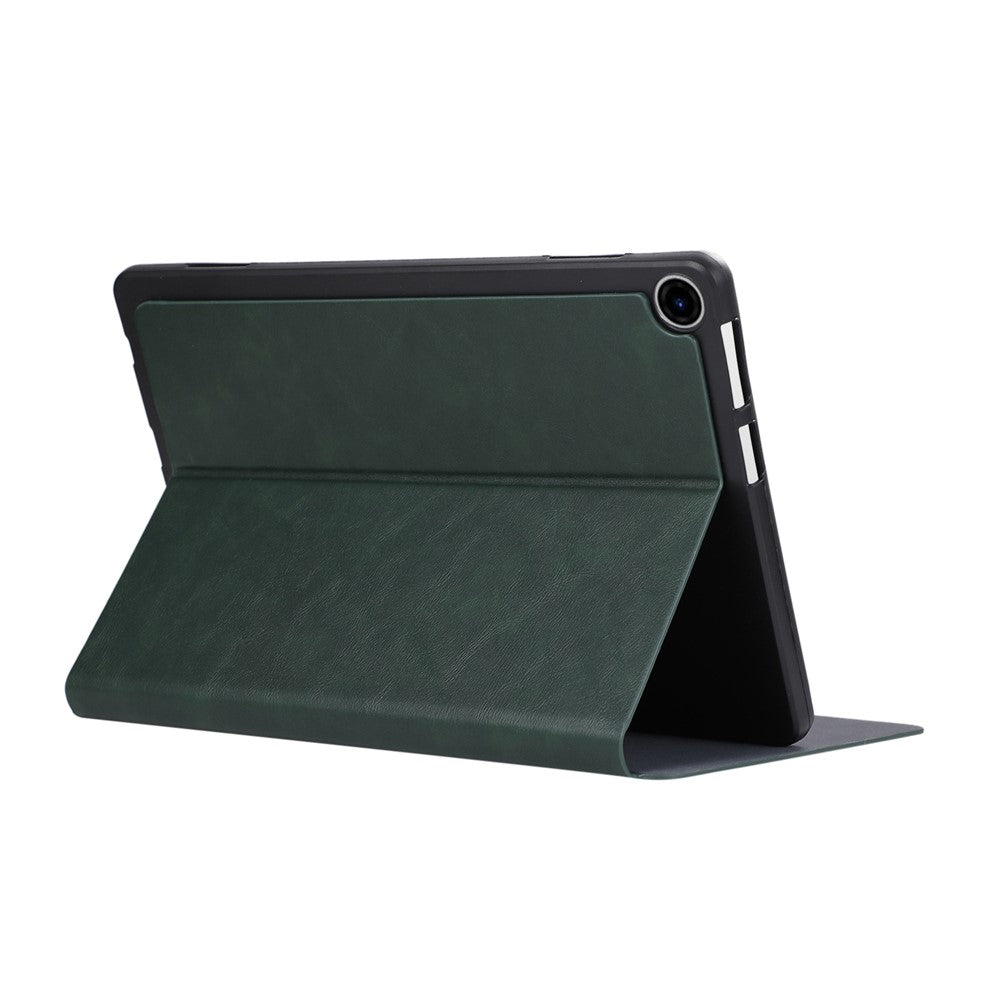 For Lenovo Tab 10.1 (2025) TB-311XU / Tab TB311FU Shockproof Case PU Leather Tablet Cover with Stand - Green