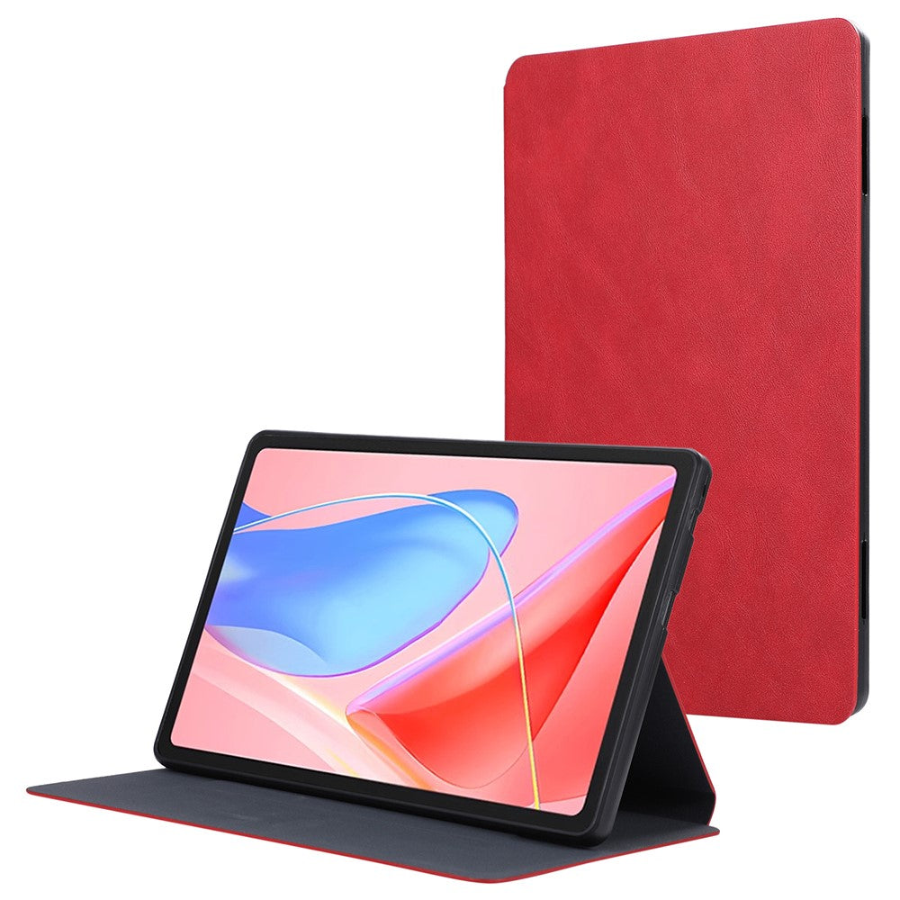 For Lenovo Tab 10.1 (2025) TB-311XU / Tab TB311FU Shockproof Case PU Leather Tablet Cover with Stand - Red