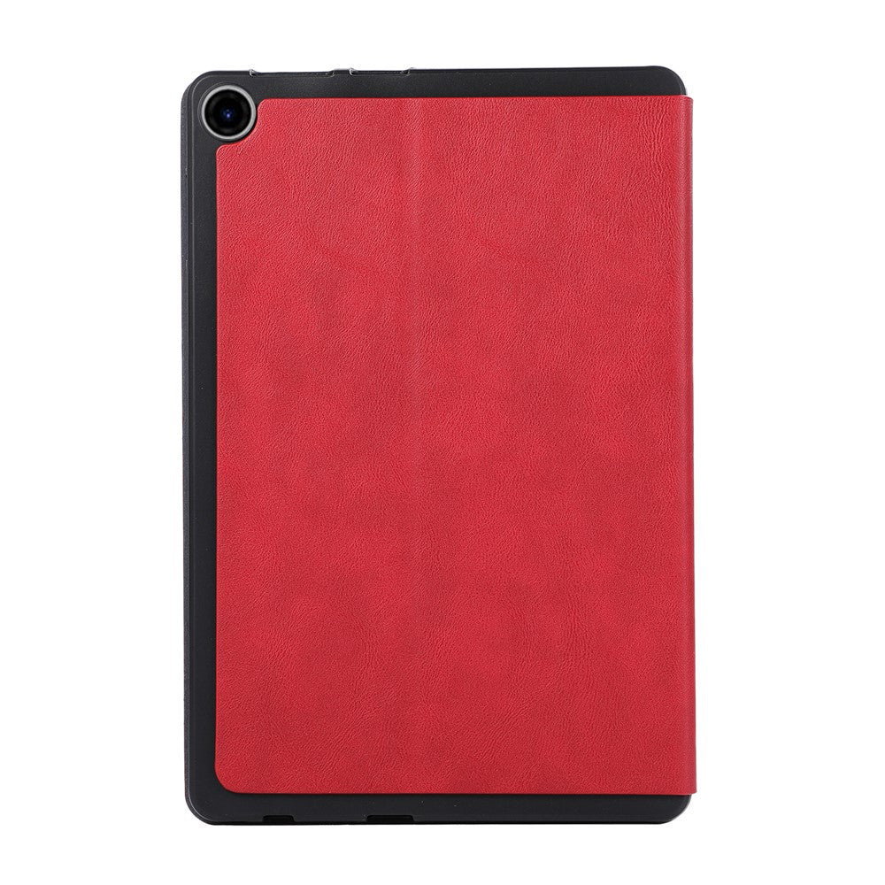 For Lenovo Tab 10.1 (2025) TB-311XU / Tab TB311FU Shockproof Case PU Leather Tablet Cover with Stand - Red