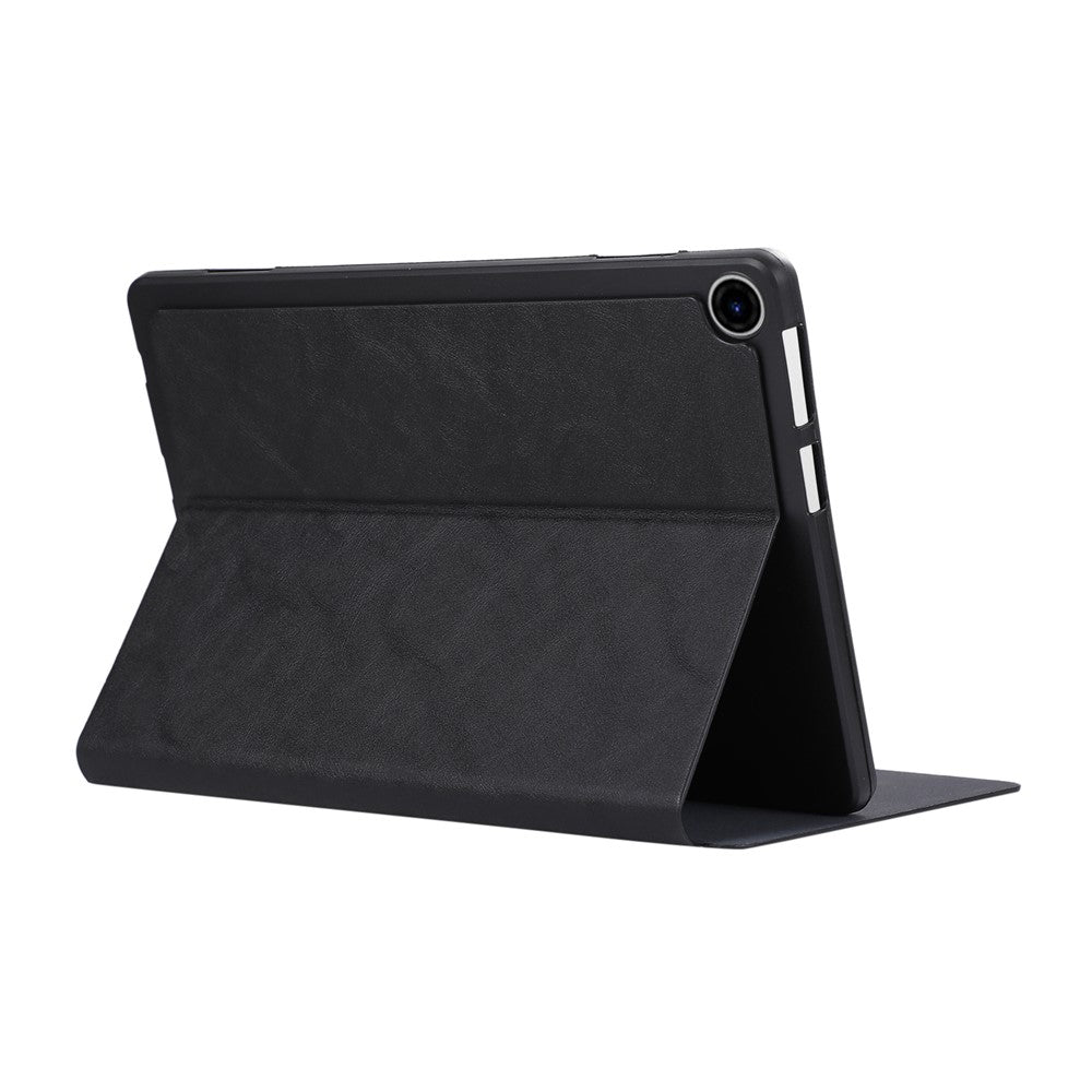 For Lenovo Tab 10.1 (2025) TB-311XU / Tab TB311FU Shockproof Case PU Leather Tablet Cover with Stand - Black