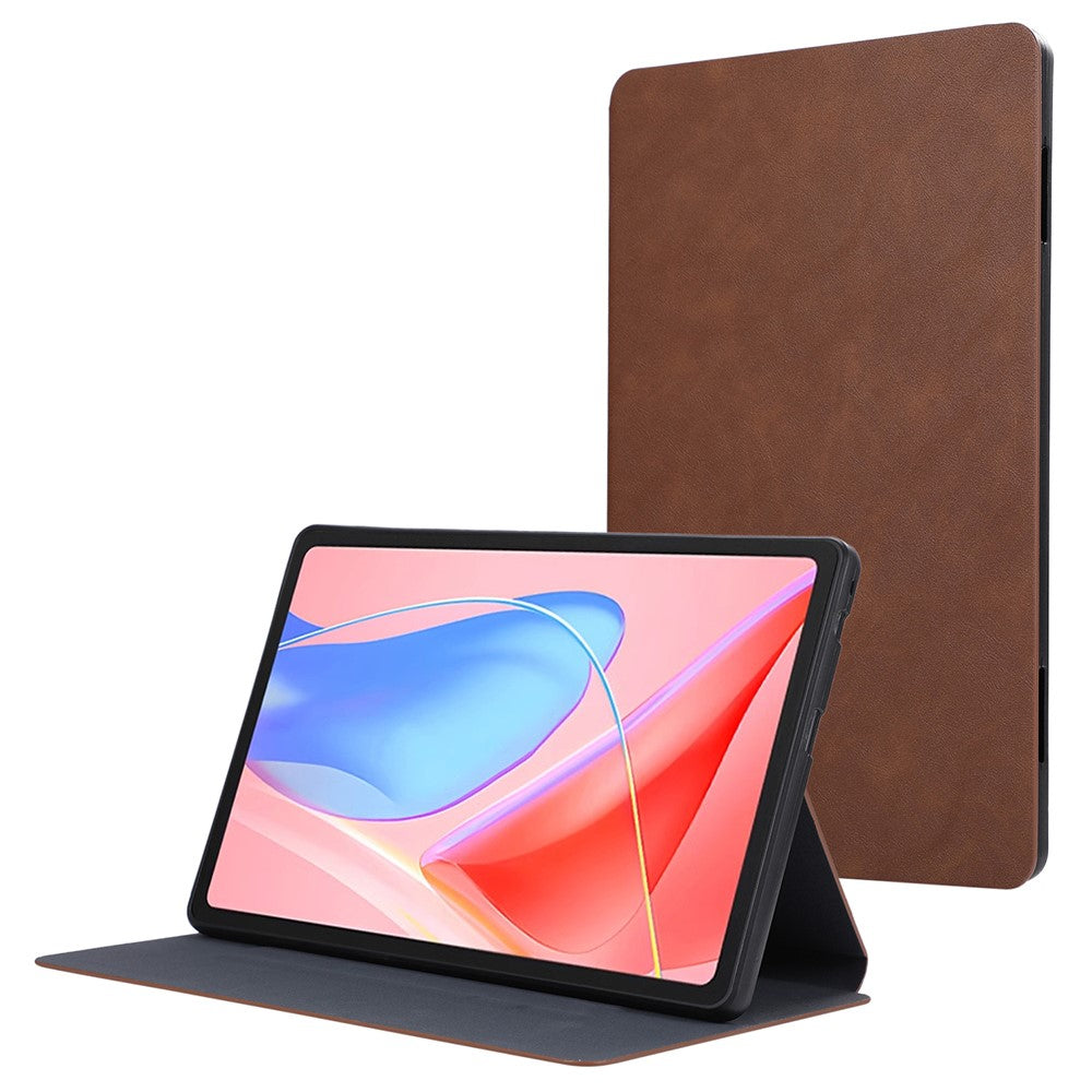 For Lenovo Tab 10.1 (2025) TB-311XU / Tab TB311FU Shockproof Case PU Leather Tablet Cover with Stand - Brown