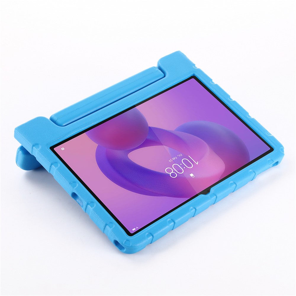 For Lenovo Tab TB311FU EVA Case Kids-Friendly Handle Tablet Cover with Kickstand - Blue