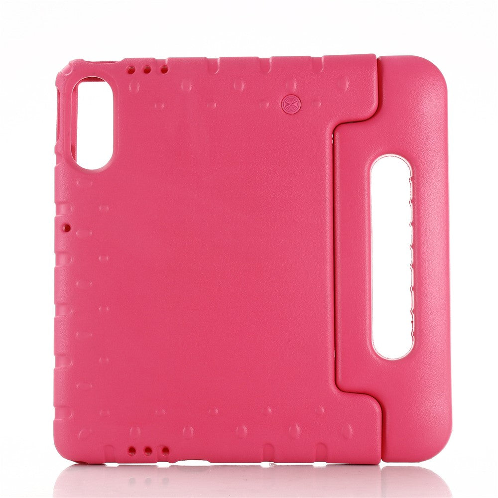 For Lenovo Tab TB311FU EVA Case Kids-Friendly Handle Tablet Cover with Kickstand - Rose