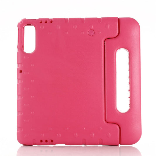 For Lenovo Tab TB311FU EVA Case Kids-Friendly Handle Tablet Cover with Kickstand - Rose