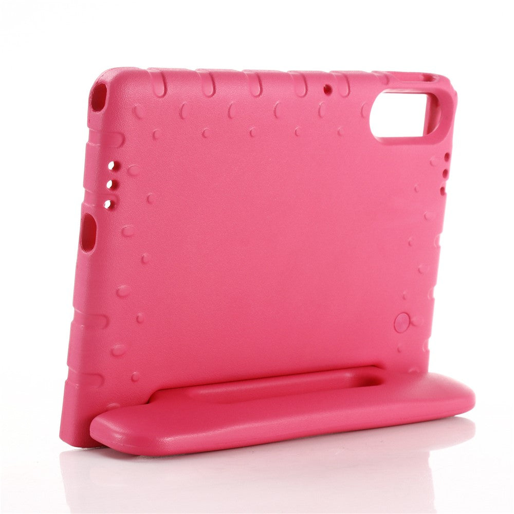 For Lenovo Tab TB311FU EVA Case Kids-Friendly Handle Tablet Cover with Kickstand - Rose