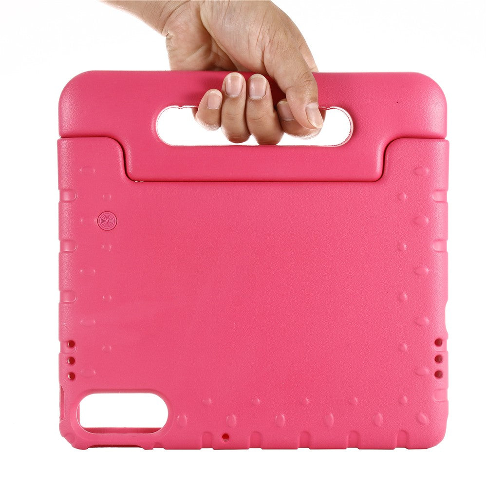 For Lenovo Tab TB311FU EVA Case Kids-Friendly Handle Tablet Cover with Kickstand - Rose