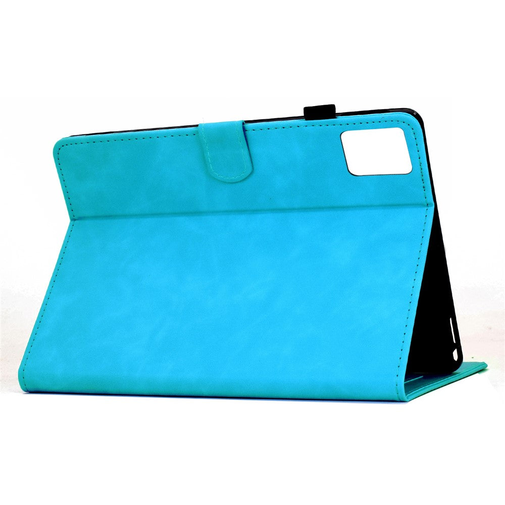 For Lenovo Tab M11 / Xiaoxin Pad 11 2024 Case Mandala Imprinted Leather Tablet Cover with Card Slots - Sky Blue