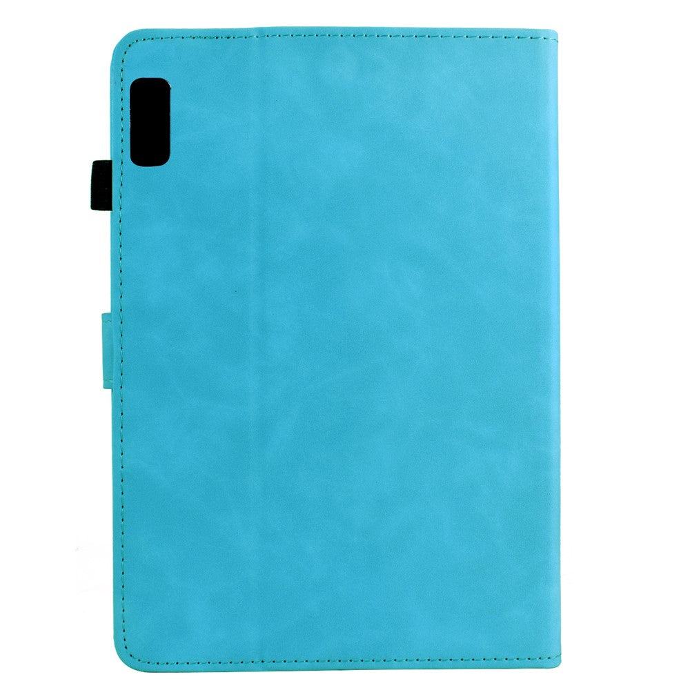For Lenovo Tab M9 TB-310FU Case Mandala Imprinted Leather Tablet Cover with Card Slots - Sky Blue