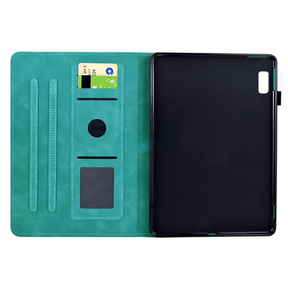 For Lenovo Tab M9 TB-310FU Case Mandala Imprinted Leather Tablet Cover with Card Slots - Baby Blue