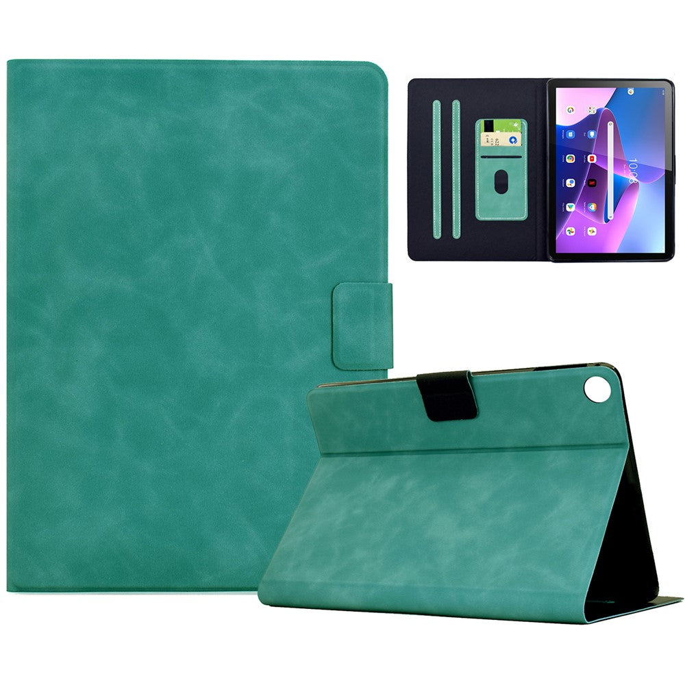 For Lenovo Tab M10 (Gen 3) Case PU Leather Tablet Cover with Card Slots - Baby Blue