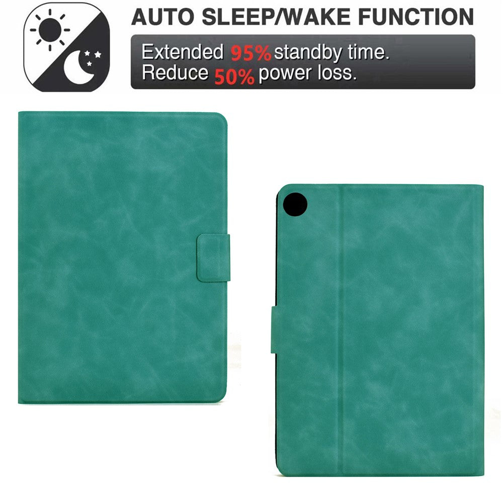 For Lenovo Tab M10 Plus (3rd Gen) Case PU Leather Tablet Cover with Card Slots - Baby Blue