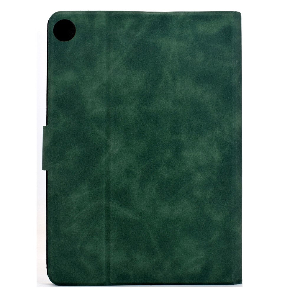 For Lenovo Tab M10 Plus (3rd Gen) Case PU Leather Tablet Cover with Card Slots - Green