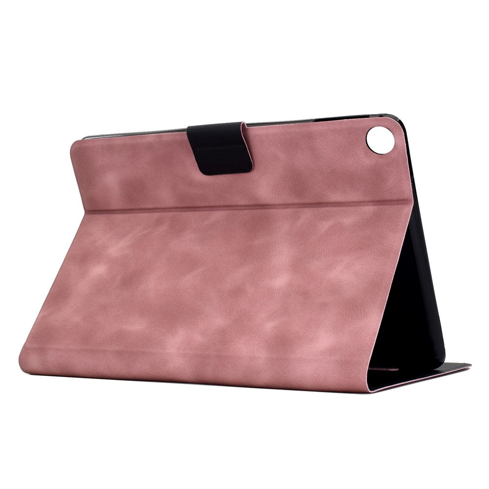 For Lenovo Tab M10 Plus (3rd Gen) Case PU Leather Tablet Cover with Card Slots - Pink