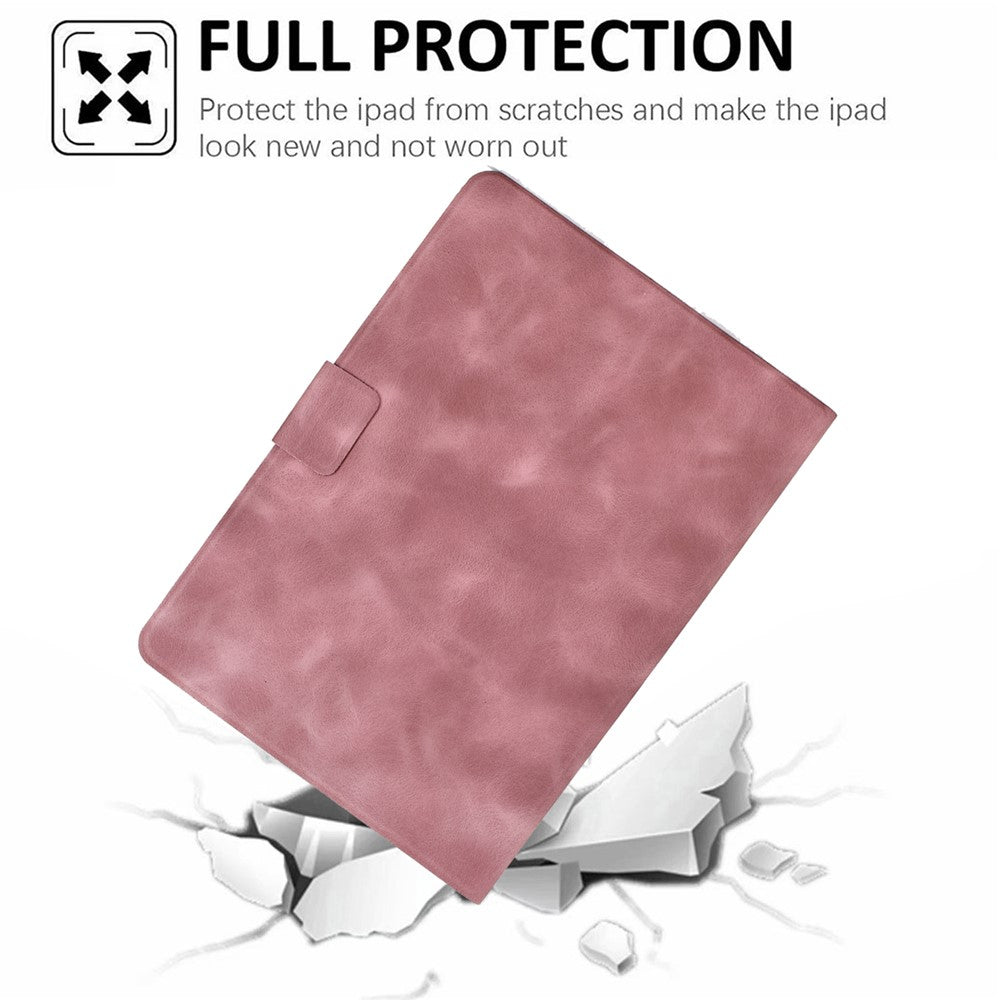 For Lenovo Tab M10 Plus (3rd Gen) Case PU Leather Tablet Cover with Card Slots - Pink