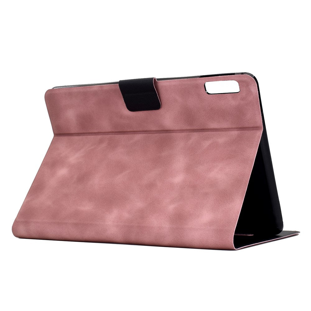 For Lenovo Tab M9 TB-310FU Case PU Leather Tablet Cover with Card Slots - Pink