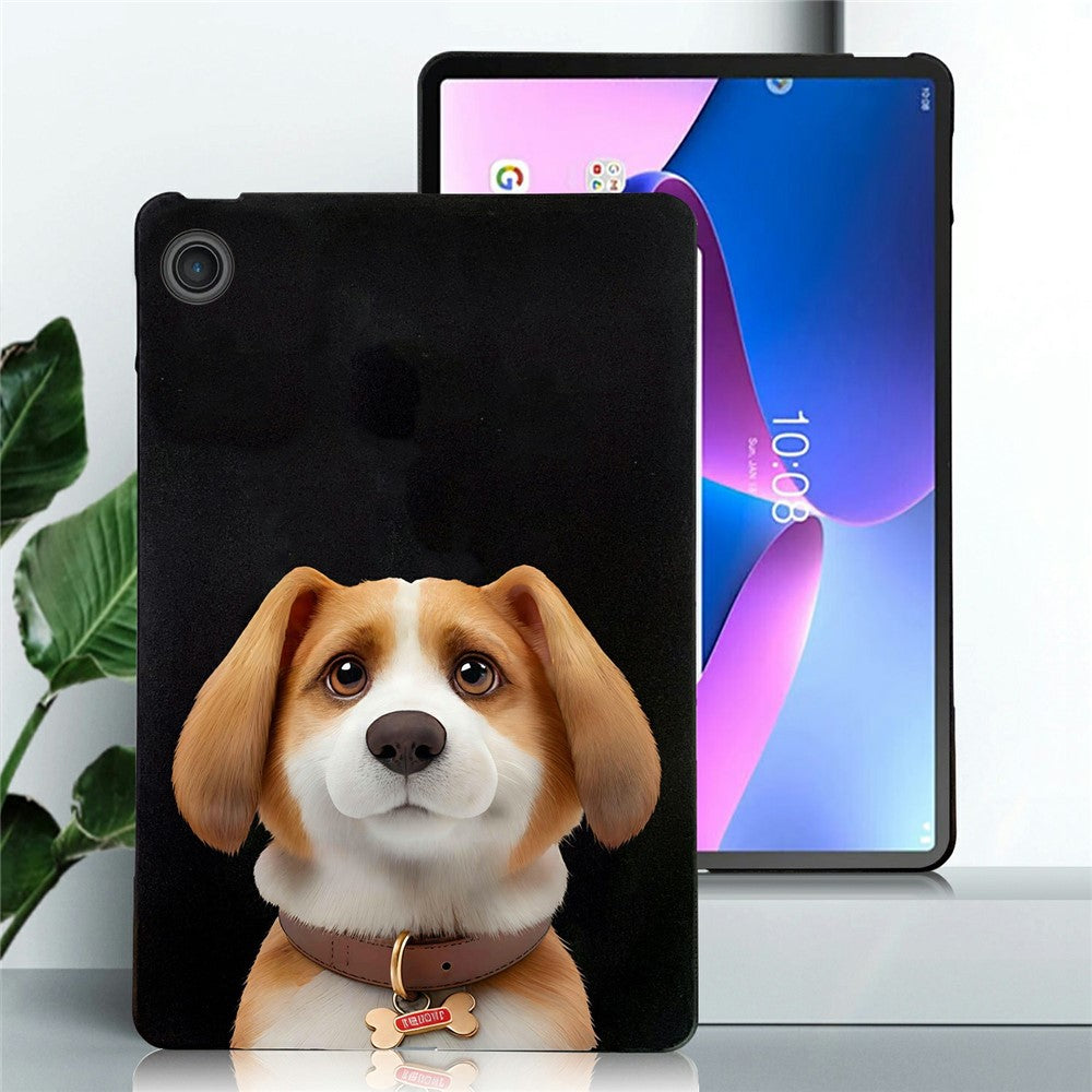 For Lenovo Tab TB311FU Case Pattern Printing Slim TPU Tablet Protective Cover - Harrier Beagle