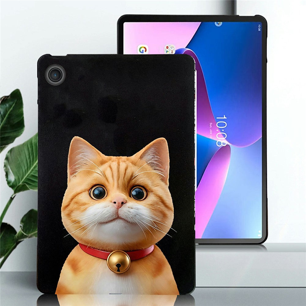 For Lenovo Tab TB311FU Case Pattern Printing Slim TPU Tablet Protective Cover - Shorthair Cat