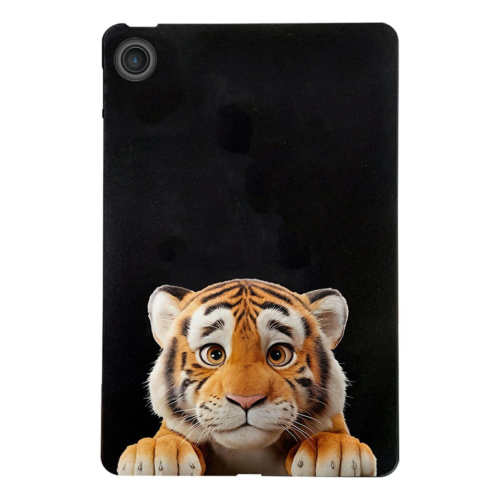 For Lenovo Tab TB311FU Case Pattern Printing Slim TPU Tablet Protective Cover - Little Tiger