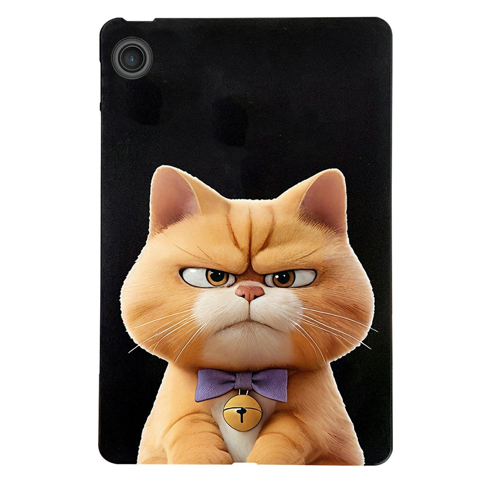 For Lenovo Tab TB311FU Case Pattern Printing Slim TPU Tablet Protective Cover - Garfield Cat