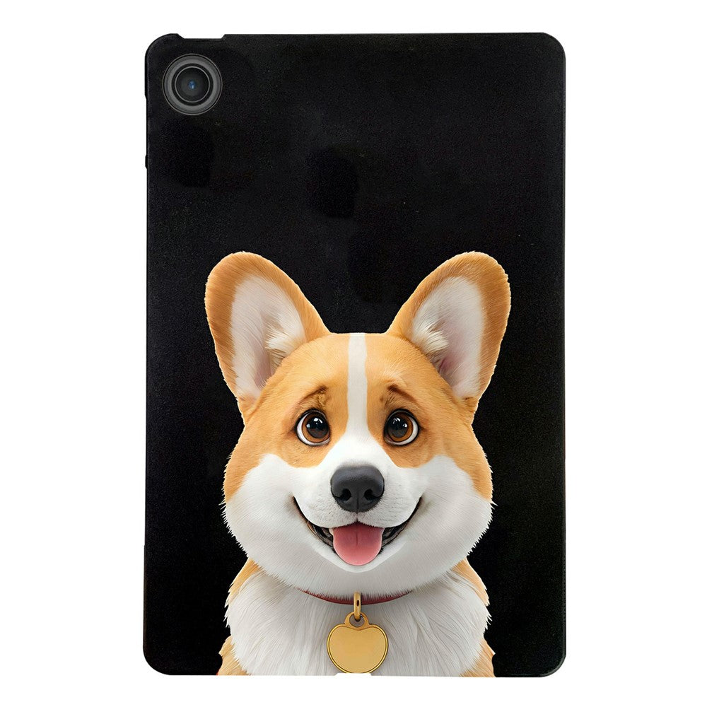 For Lenovo Tab TB311FU Case Pattern Printing Slim TPU Tablet Protective Cover - Corgi