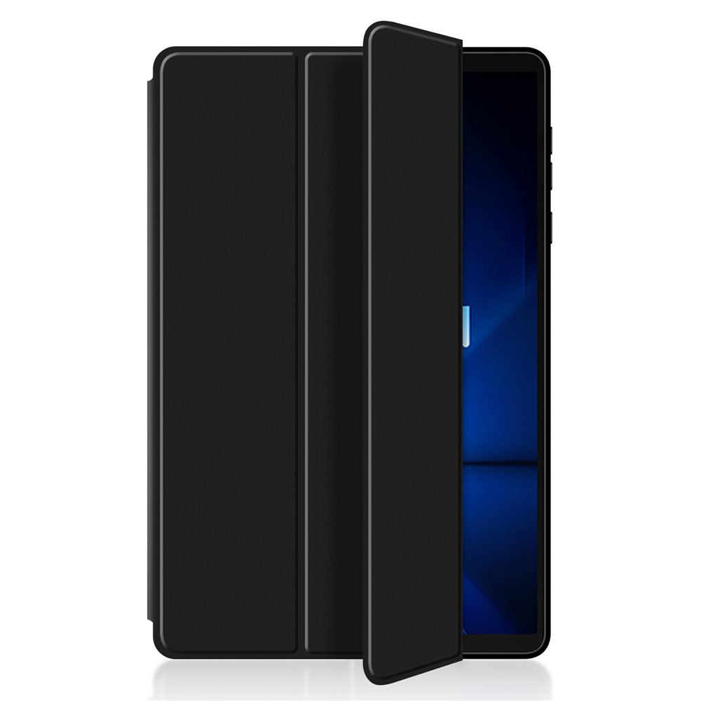 For Lenovo Legion Y700 (2025) Case PU Leather TPU Back Trifold Stand Tablet Cover - Black