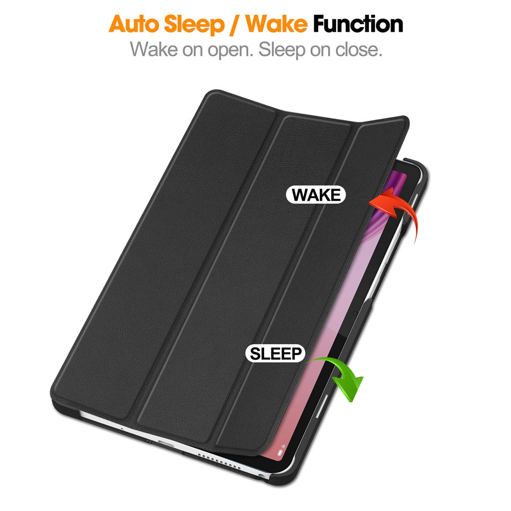 For Lenovo Tab K9 / Tab One Case Anti-Drop Leather Stand Tablet Cover - Black