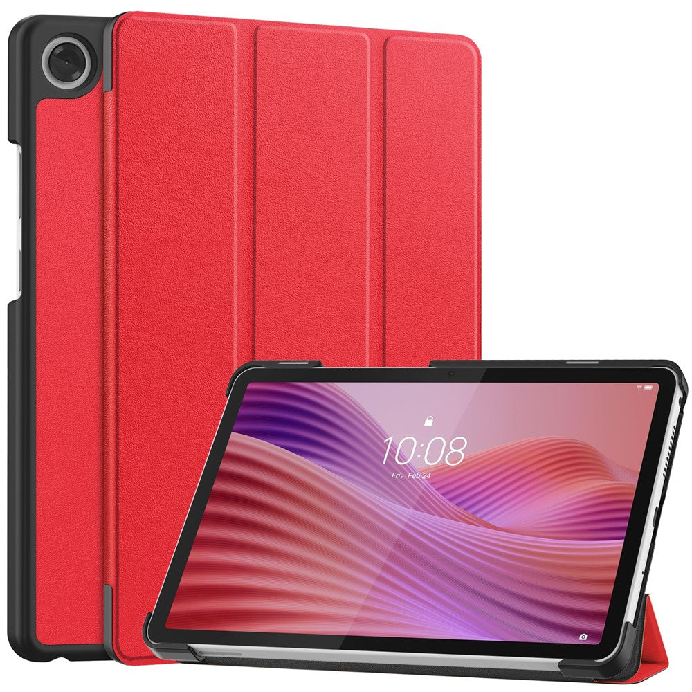 For Lenovo Tab K9 / Tab One Case Anti-Drop Leather Stand Tablet Cover - Red