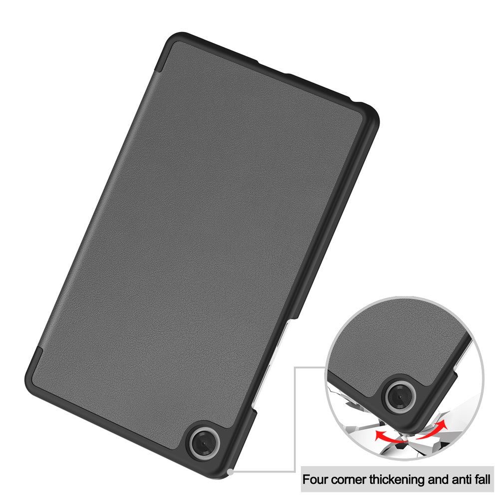 For Lenovo Tab K9 / Tab One Case Anti-Drop Leather Stand Tablet Cover - Grey
