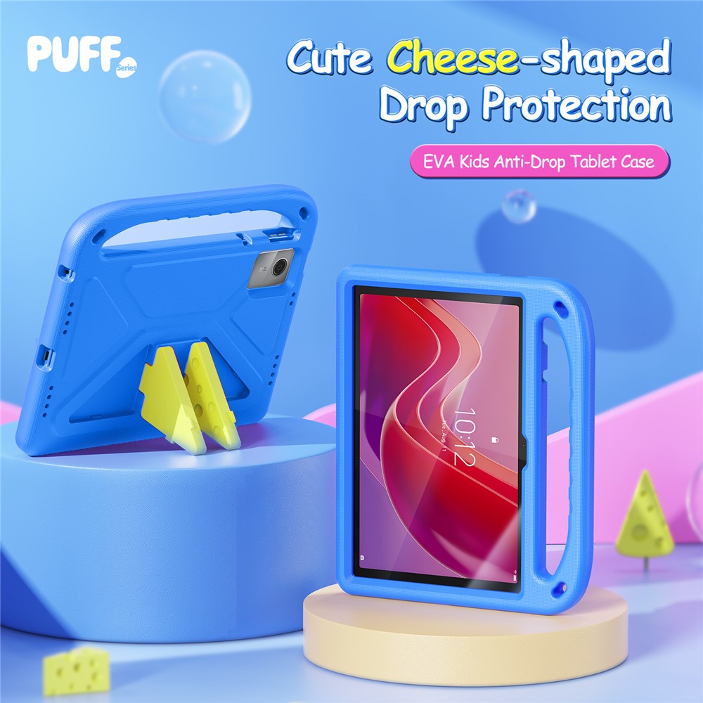 For Lenovo Tab M11 Tablet Case with Kickstand DUX DUCIS Puff Series EVA Kids Shockproof Cover - Blue