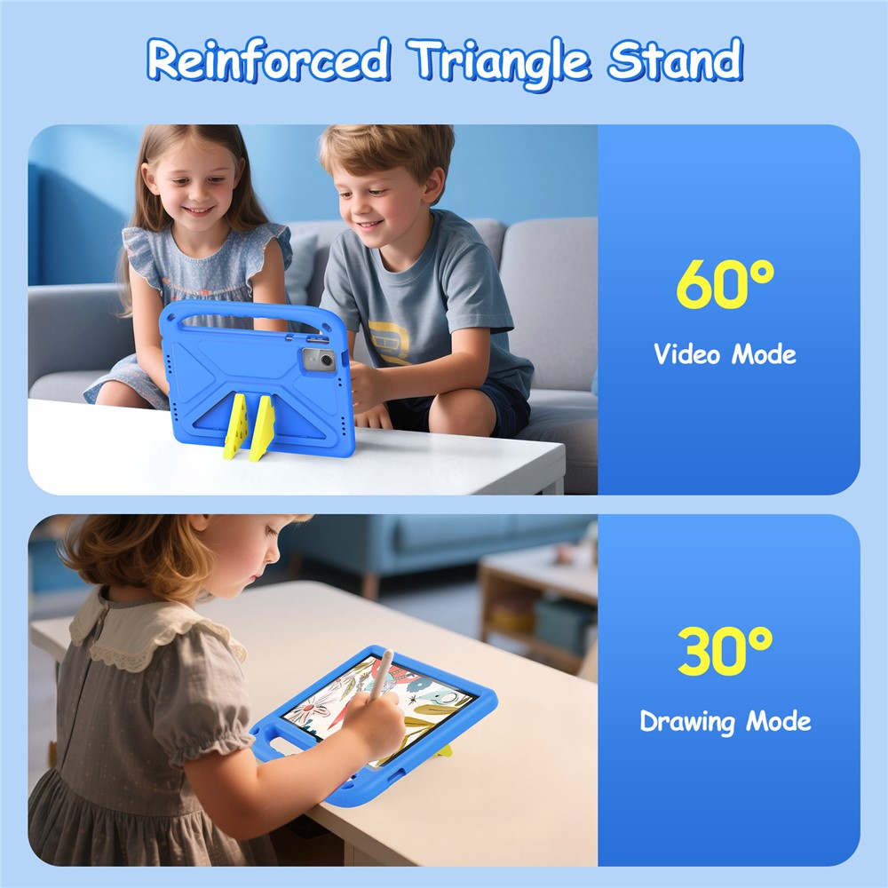 For Lenovo Tab M11 Tablet Case with Kickstand DUX DUCIS Puff Series EVA Kids Shockproof Cover - Blue